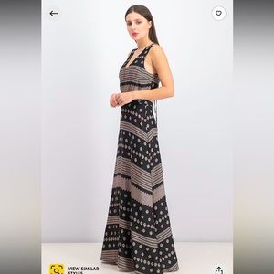 Avec Les Filled Black Bohemian Maxi Dress